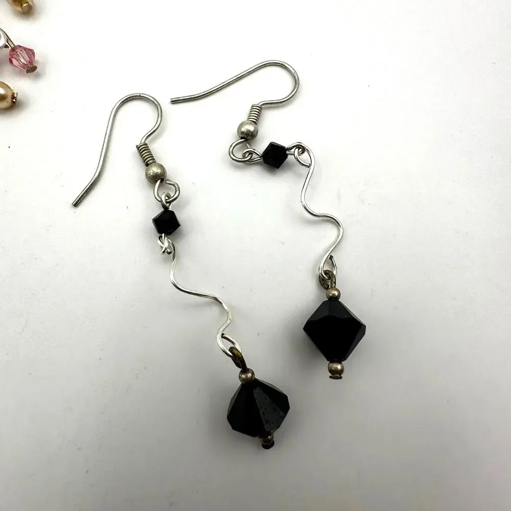 Costume Jewelry Lot Necklace Pierced Earring Set Unbranded Casual Silver tone
